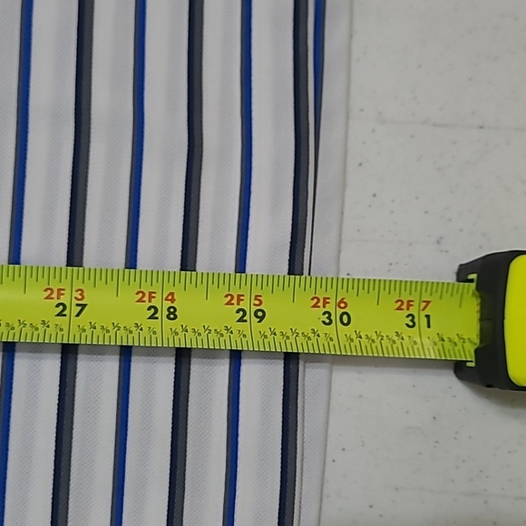 Adidas White with Blue, Black & Grey Stripes Polo style shirt size XL - Picture 7 of 7